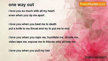 elena winters - one way out