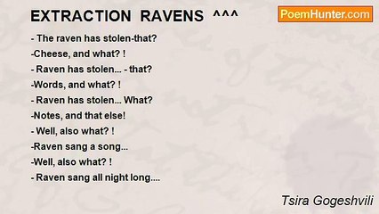 Tsira Gogeshvili - EXTRACTION  RAVENS  ^^^