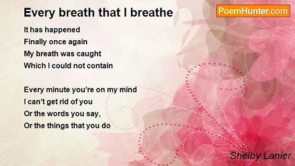 Shelby Lanier - Every breath that I breathe