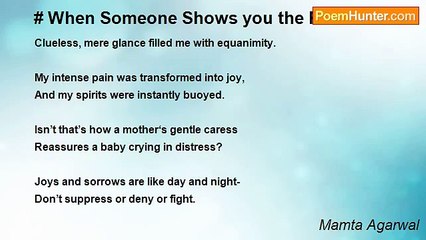 Mamta Agarwal - # When Someone Shows you the Path...