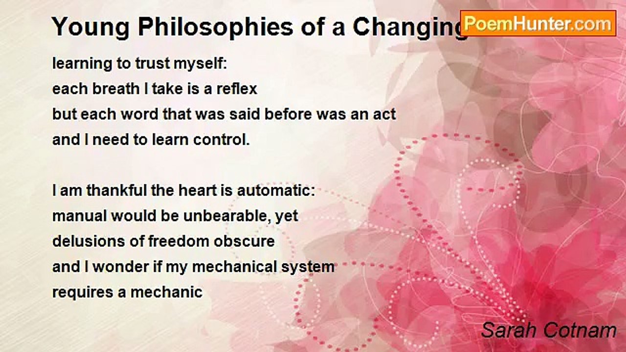 Sarah Cotnam - Young Philosophies of a Changing Heart
