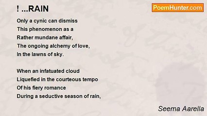 Seema Aarella - ! ...RAIN