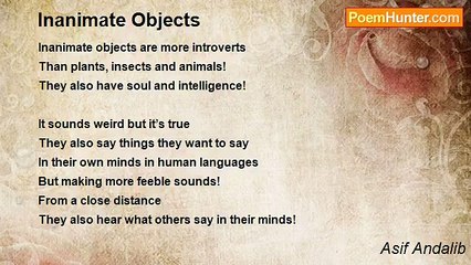 Asif Andalib - Inanimate Objects