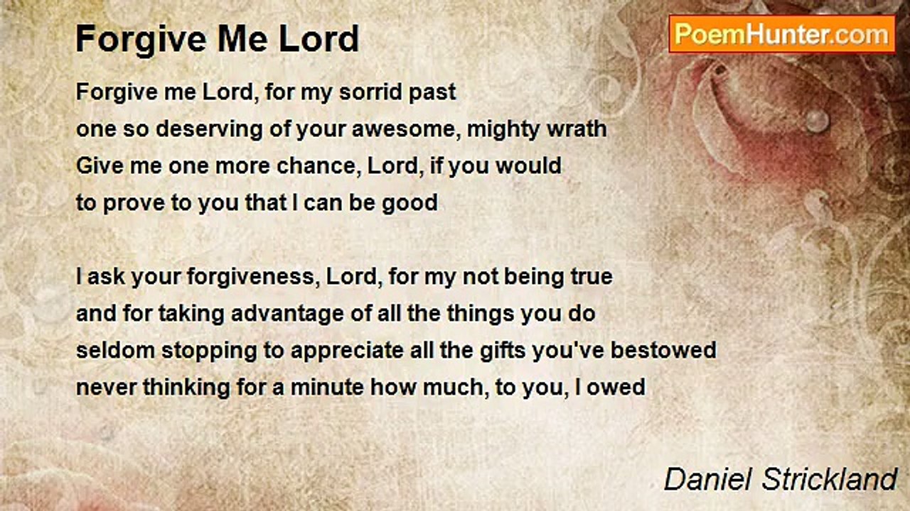 Daniel Strickland - Forgive Me Lord