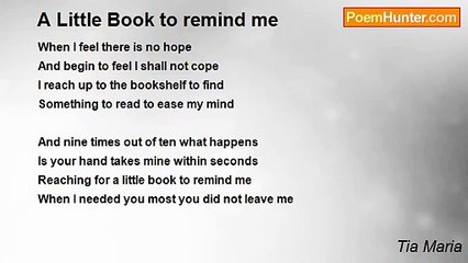 Tia Maria - A Little Book to remind me