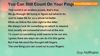 Guy Hoffmann - You Can Still Count On Your Fingers