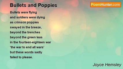 Joyce Hemsley - Bullets and Poppies