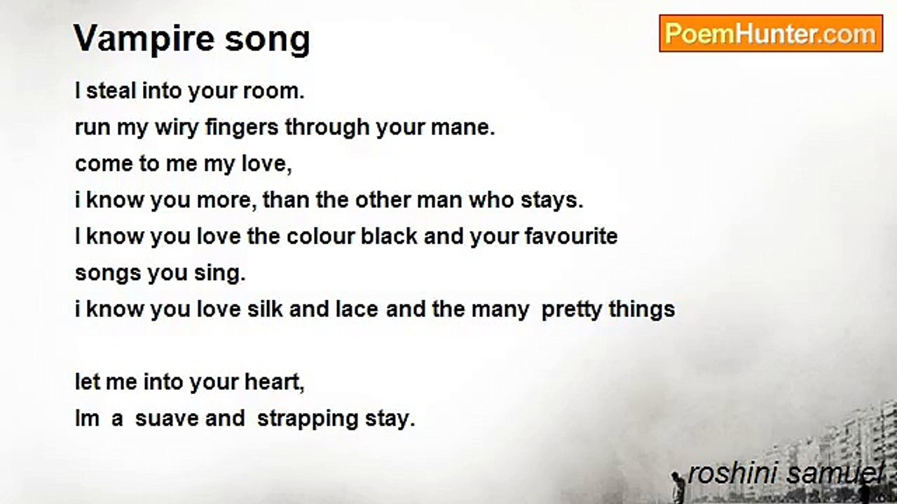 roshini samuel - Vampire song