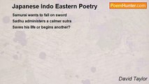 David Taylor - Japanese Indo Eastern Poetry