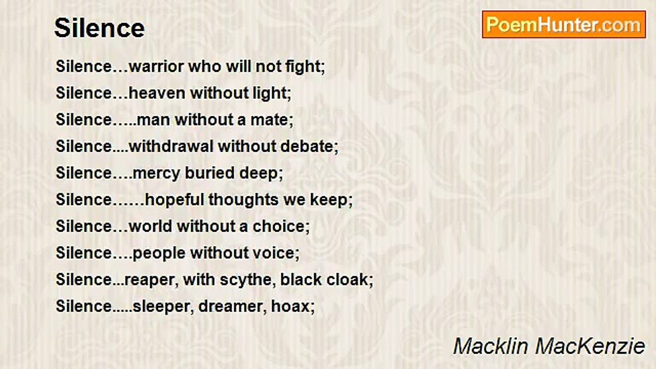 Macklin MacKenzie - Silence