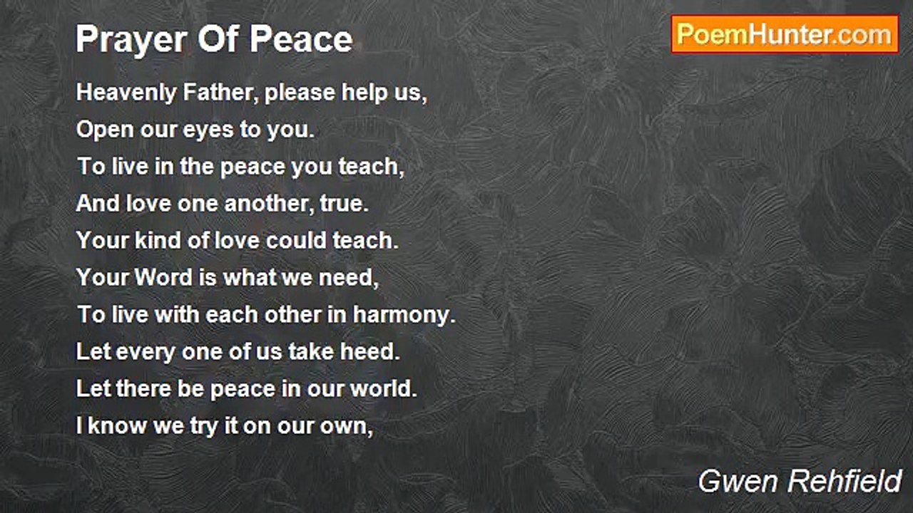 Gwen Rehfield - Prayer Of Peace