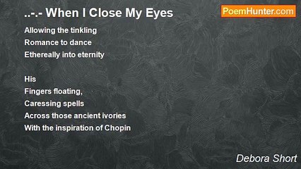 Debora Short - ..-.- When I Close My Eyes