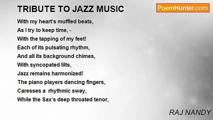 RAJ NANDY - TRIBUTE TO JAZZ MUSIC