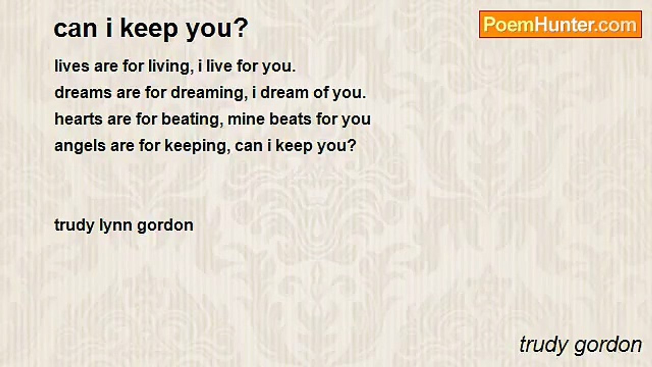 trudy gordon - can i keep you?