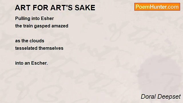 Doral Deepset - ART FOR ART'S SAKE