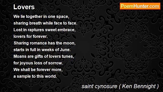 saint cynosure ( Ken Bennight ) - Lovers