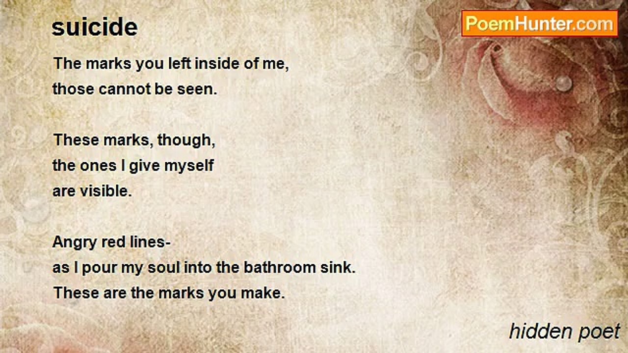 hidden poet - suicide