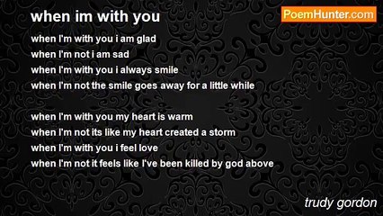 trudy gordon - when im with you