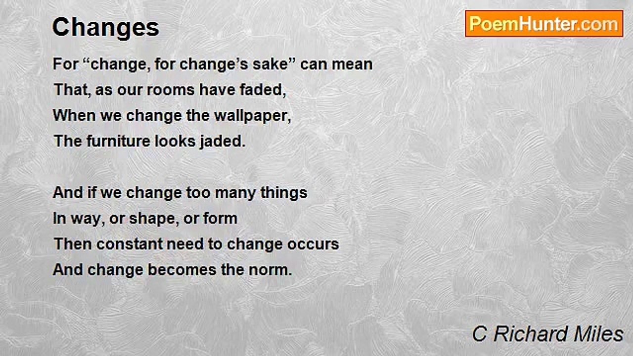 C Richard Miles - Changes