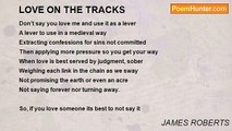 JAMES ROBERTS - LOVE ON THE TRACKS