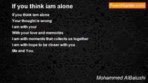 Mohammed AlBalushi - If you think iam alone
