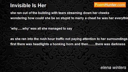 elena winters - Invisible Is Her