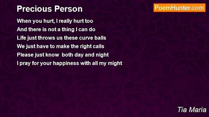 Tia Maria - Precious Person