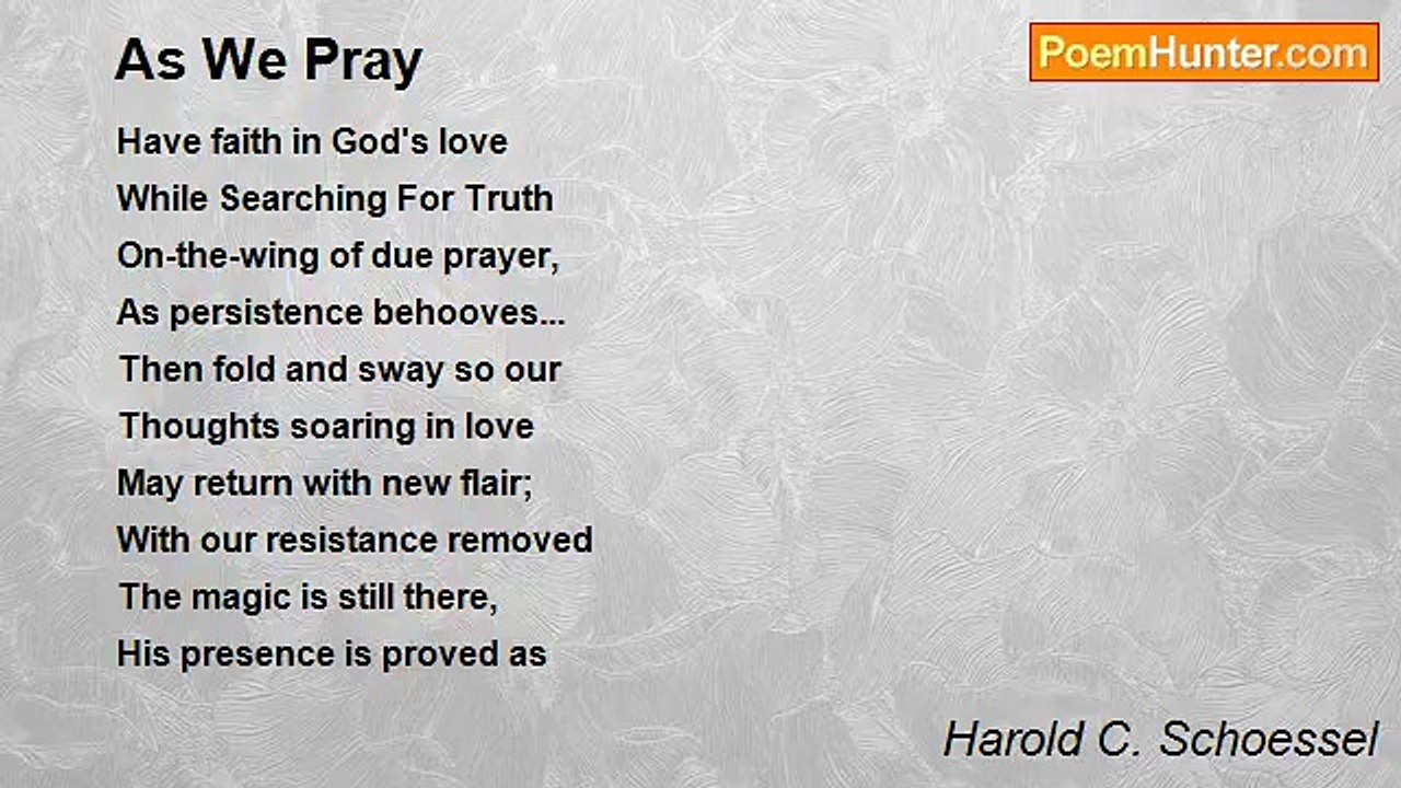 Harold C. Schoessel - As We Pray