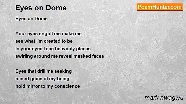 mark nwagwu - Eyes on Dome