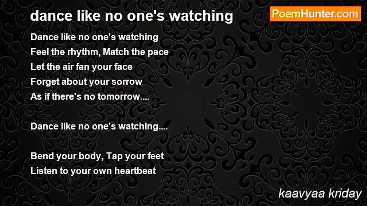 kaavyaa kriday - dance like no one's watching