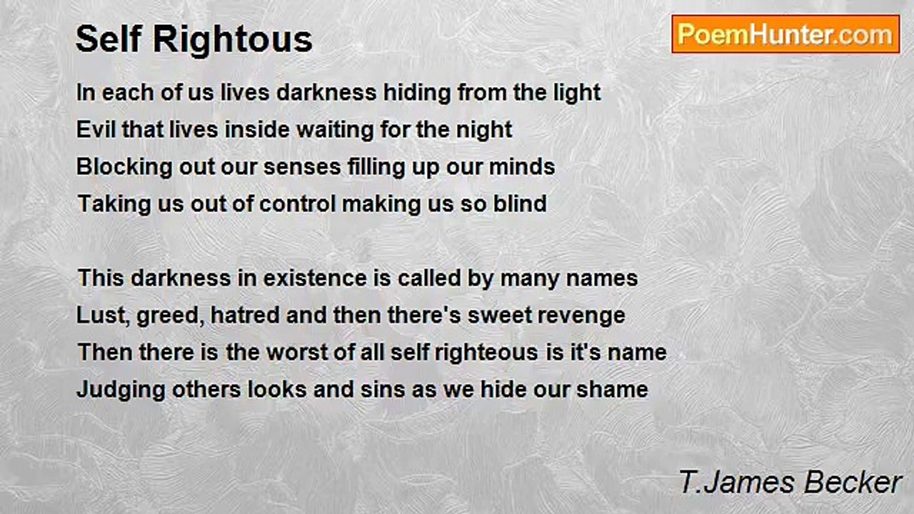T.James Becker - Self Rightous