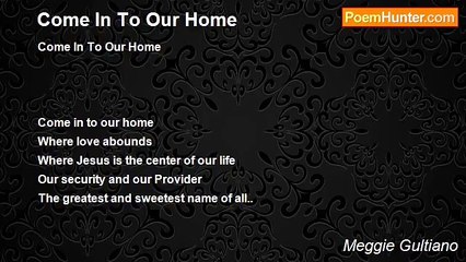 Meggie Gultiano - Come In To Our Home