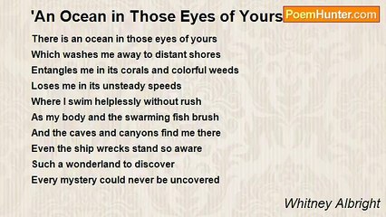 Whitney Albright - 'An Ocean in Those Eyes of Yours'