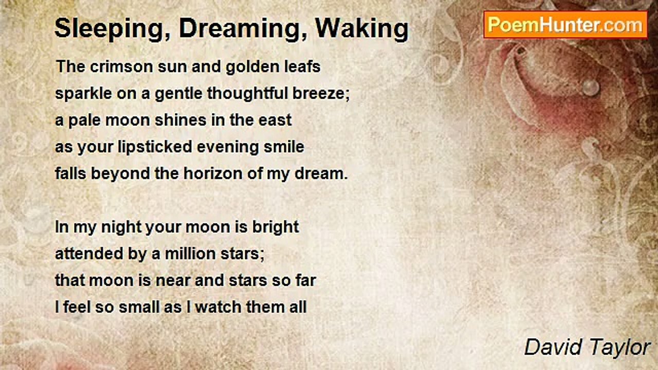 David Taylor - Sleeping, Dreaming, Waking