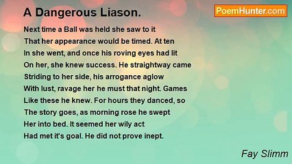 Fay Slimm - A Dangerous Liason.