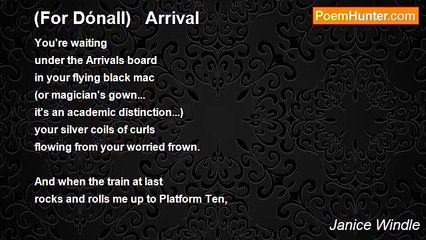 Janice Windle - (For Dónall)   Arrival