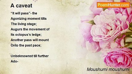 Moushumi moushumi - A caveat