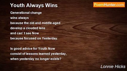 Lonnie Hicks - Youth Always Wins