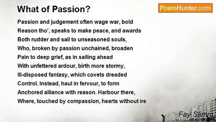 Fay Slimm - What of Passion?