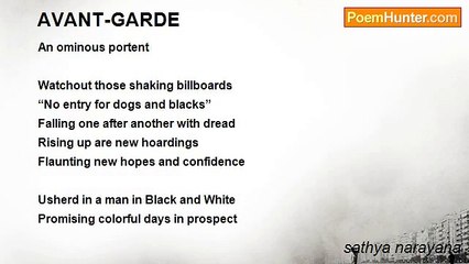 sathya narayana - AVANT-GARDE