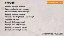 Mohammed AlBalushi - enough