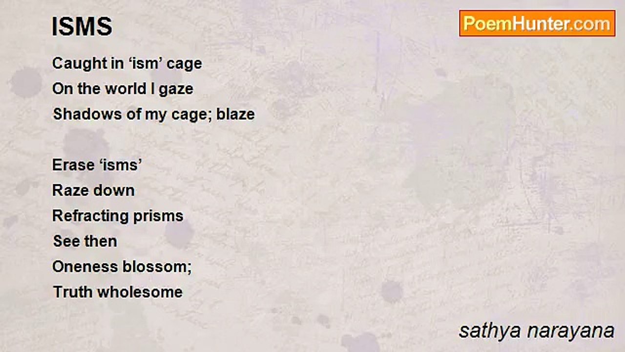 sathya narayana - ISMS