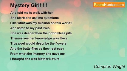 Compton Wright - Mystery Girl! ! !