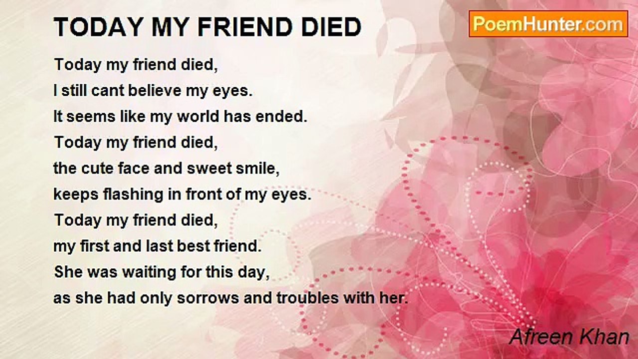 Afreen Khan - TODAY MY FRIEND DIED