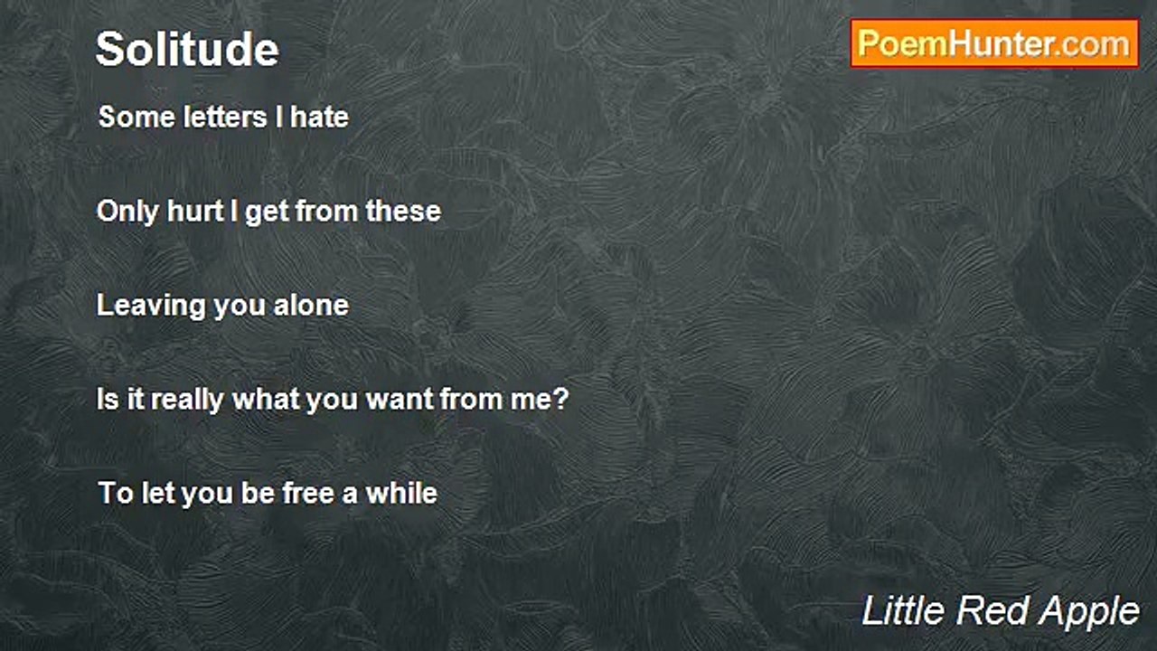 Little Red Apple - Solitude