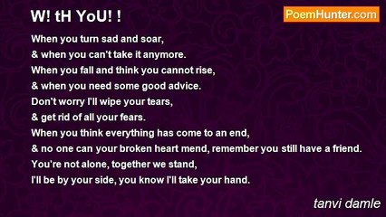 tanvi damle - W! tH YoU! !