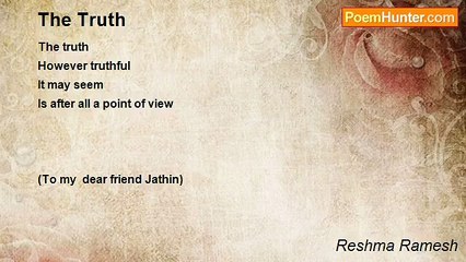 Reshma Ramesh - The Truth