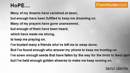 tanvi damle - HoPE....