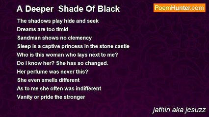 jathin aka jesuzz - A Deeper  Shade Of Black