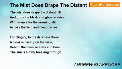 ANDREW BLAKEMORE - The Mist Does Drape The Distant Hill